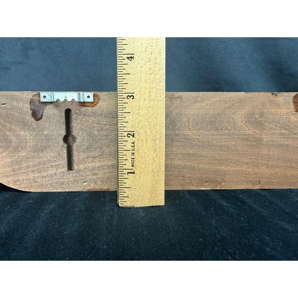 Vtg Wooden Spindle Wall Display Shelf  Knick Knack Rack Plate Display 80s 90s
